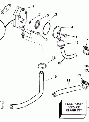 FUEL PUMP - 10-15RP MODELS ONLY