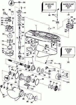 GEARCASE - 130TL & 130TX STANDARD ROTATION