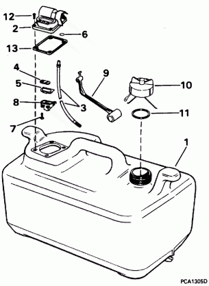 FUEL TANK - 6 GALLON