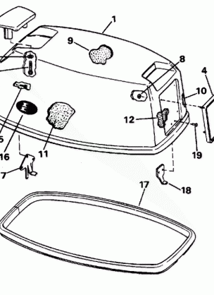 ENGINE COVER - EVINRUDE