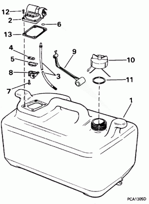 FUEL TANK - 6 GALLON