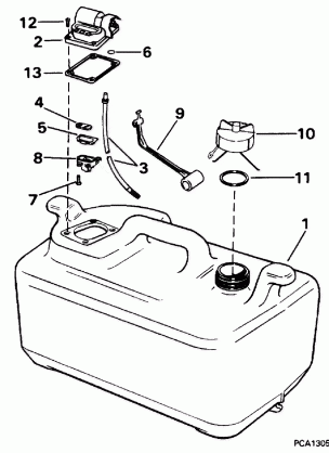 FUEL TANK - 6 GALLON