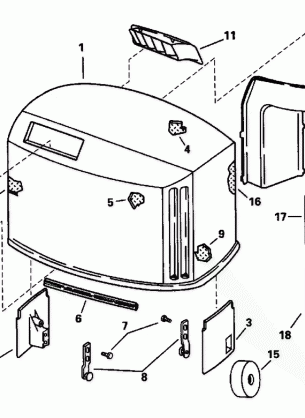 ENGINE COVER - EVINRUDE