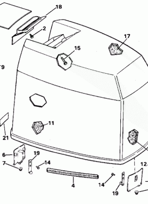 ENGINE COVER - EVINRUDE