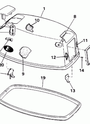 ENGINE COVER - EVINRUDE