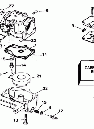 CARBURETOR 25BA-25BAL-25RD-25BR-25BRL-30BA-30BAL