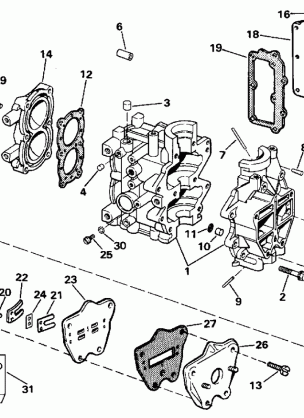 CYLINDER CRANKCASE & INTAKE MANIFOLD