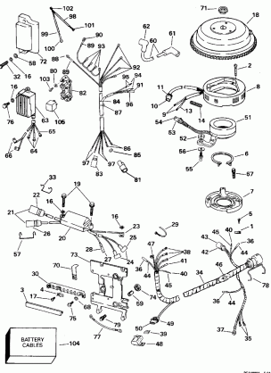 IGNITION SYSTEM - 40-50 ELECTRIC START EL AND TL MODELS