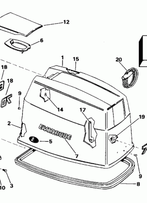 ENGINE COVER - EVINRUDE