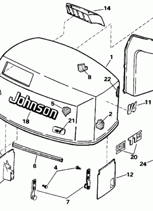 ENGINE COVER - JOHNSON