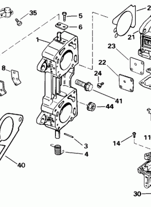 CARBURETOR AND LINKAGE LATE PRODUCTION