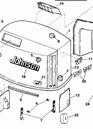 ENGINE COVER - JOHNSON