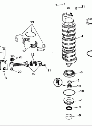 CRANKSHAFT & PISTONS