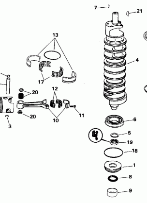 CRANKSHAFT & PISTONS