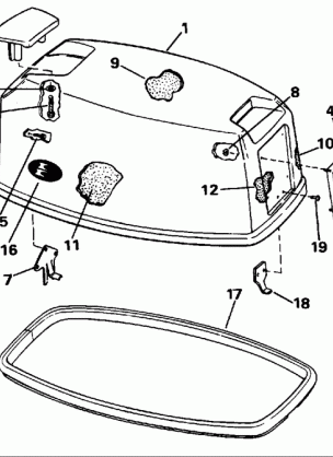 ENGINE COVER - EVINRUDE