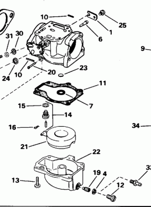 CARBURETOR - ALL 25-40 MODELS