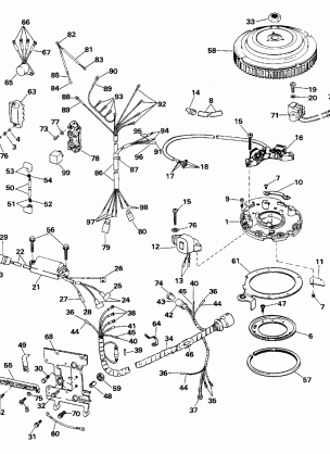 IGNITION SYSTEM - 25 ELECTRIC START AND TL MODELS ONLY