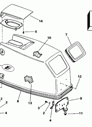 ENGINE COVER - EVINRUDE