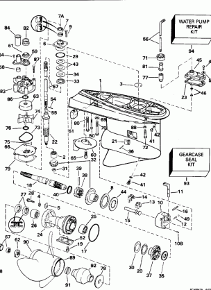 GEARCASE - STANDARD ROTATION - 25 IN. & 30 IN. MODELS