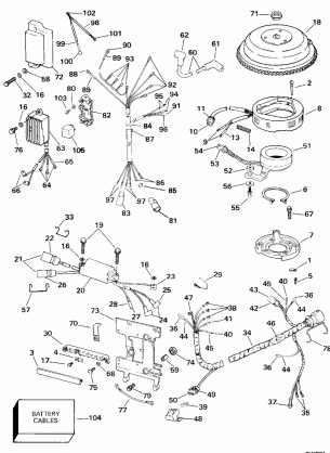 IGNITION SYSTEM - 40-50 ELECTRIC START EL AND TL MODELS