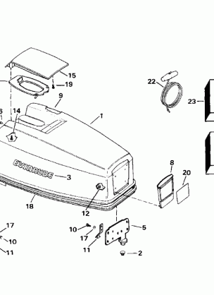 ENGINE COVER - EVINRUDE 40