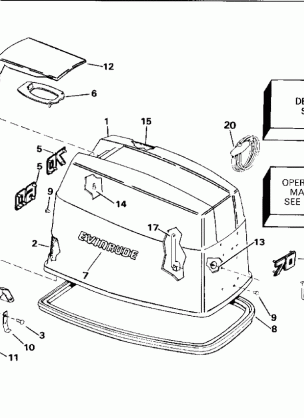 ENGINE COVER - EVINRUDE