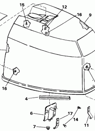 ENGINE COVER - EVINRUDE