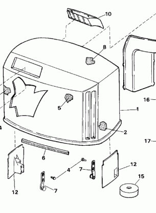 ENGINE COVER - JOHNSON