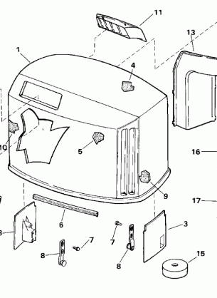 ENGINE COVER - EVINRUDE