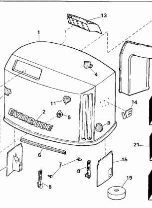 ENGINE COVER - EVINRUDE