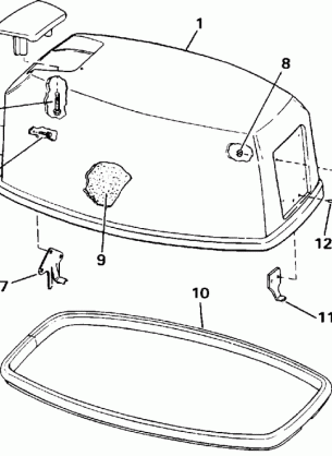 ENGINE COVER - EVINRUDE