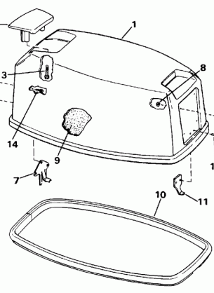 ENGINE COVER - EVINRUDE