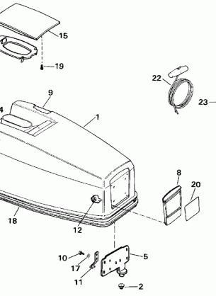 ENGINE COVER - EVINRUDE 50