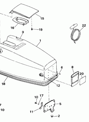 ENGINE COVER - JOHNSON 50