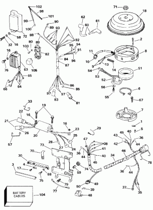 IGNITION SYSTEM - 40-50 ELECTRIC START EL AND TL MODELS