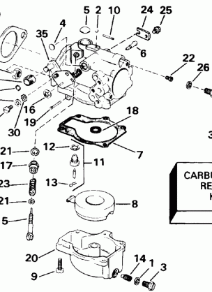 CARBURETOR 60 MODELS ONLY