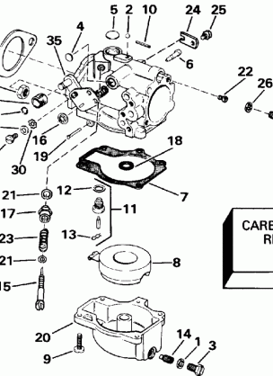 CARBURETOR 60 MODELS ONLY