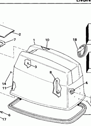 ENGINE COVER - JOHNSON