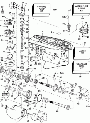 GEARCASE - 140CX COUNTER ROTATION