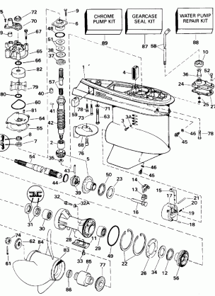 GEARCASE - 120TL & 140TL 120TX & 125ESX 