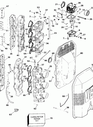 CARBURETOR AND INTAKE MANIFOLD