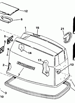 ENGINE COVER - EVINRUDE