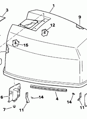 ENGINE COVER - JOHNSON 120-140 MODELS