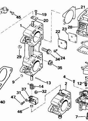 CARBURETOR AND LINKAGE - 185 225 25