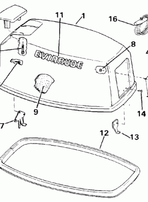 ENGINE COVER - EVINRUDE