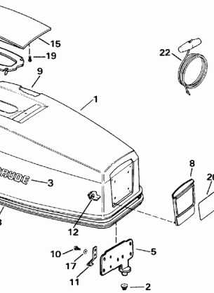 ENGINE COVER - EVINRUDE 25-40