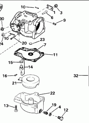 CARBURETOR - ALL 50 MODELS LATE PRODUCTION