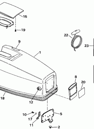 ENGINE COVER - EVINRUDE 50