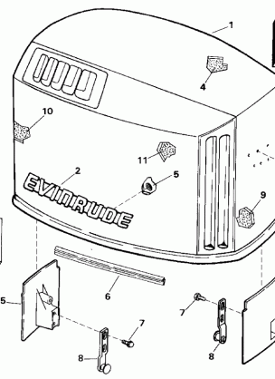 ENGINE COVER - EVINRUDE