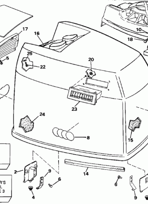 ENGINE COVER - JOHNSON - 185